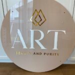 Custom Round Acrylic Logo Sign Board for Office & Shop Wall Decor - Image 3